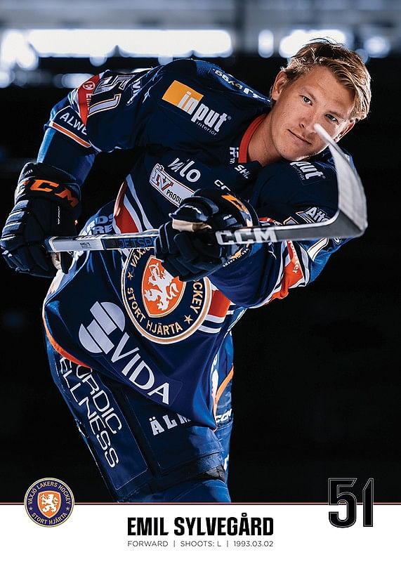 Emil Sylvegård #51 Växjö Lakers 2023/2024-12