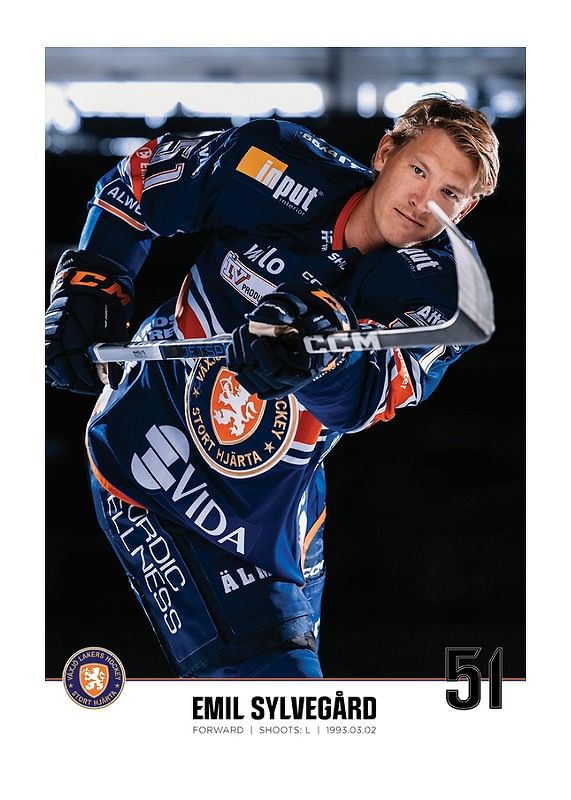 Emil Sylvegård #51 Växjö Lakers 2023/2024-12