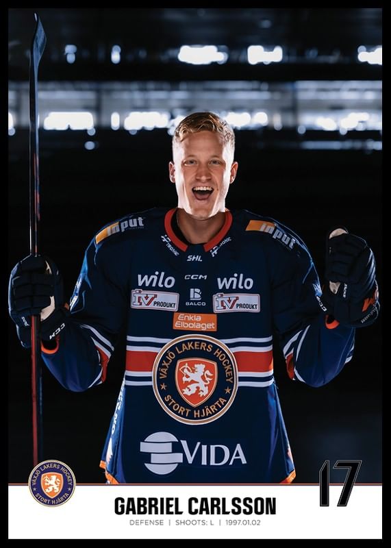 Gabriel Carlsson #17 Växjö Lakers 2023/2024-12