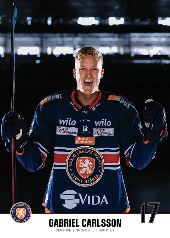 Gabriel Carlsson #17 Växjö Lakers 2023/2024-12