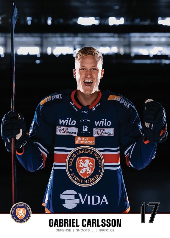 Gabriel Carlsson #17 Växjö Lakers 2023/2024-12