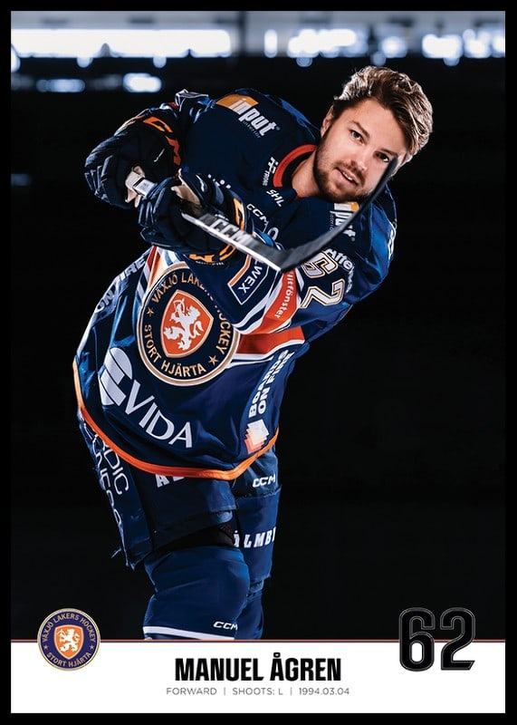 Manuel Ågren #62 Växjö Lakers 2023/2024-12