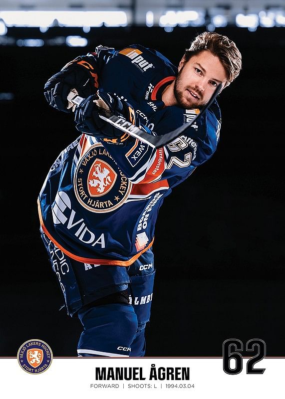 Manuel Ågren #62 Växjö Lakers 2023/2024-12