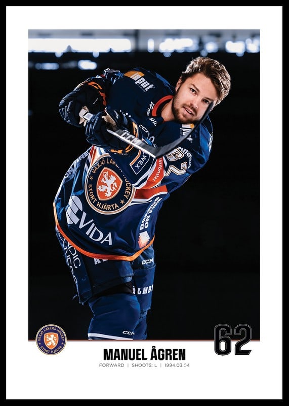 Manuel Ågren #62 Växjö Lakers 2023/2024-12
