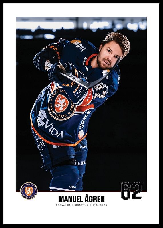 Manuel Ågren #62 Växjö Lakers 2023/2024-12