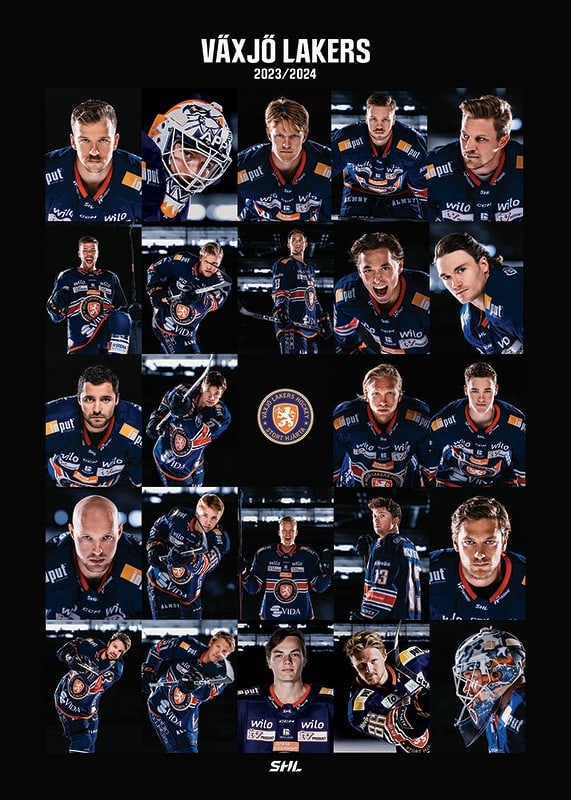 Poster Växjö Lakers Team 2023/2024