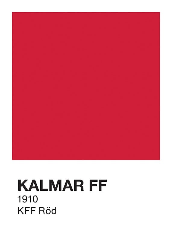Poster Kalmar FF KFF Röd