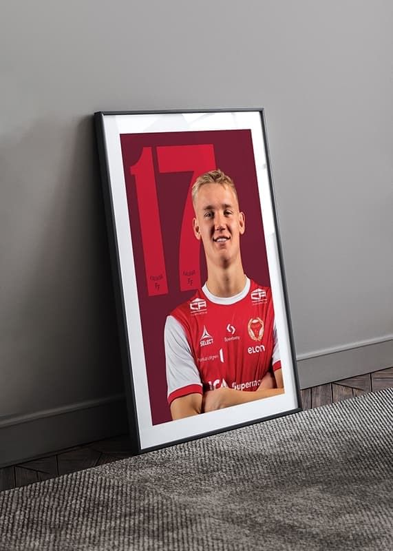 Poster Kalmar FF Carl Gustafsson #17 crossfade