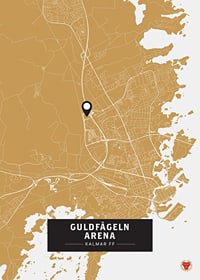 Kalmar FF Guldfågeln Arena Karta Guld-1