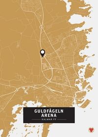 Kalmar FF Guldfågeln Arena Karta Guld-1
