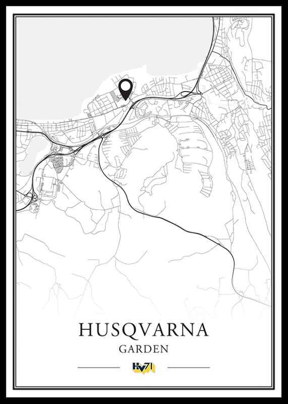 Poster Husqvarna Garden Karta