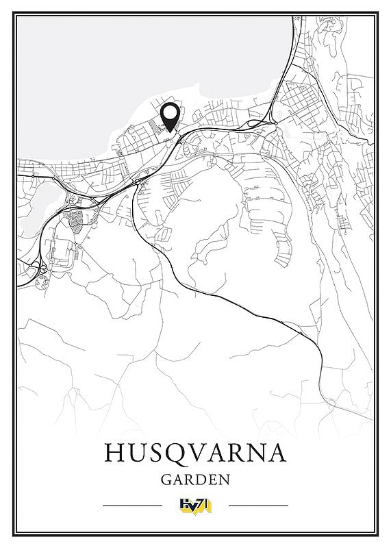 Poster Husqvarna Garden Karta