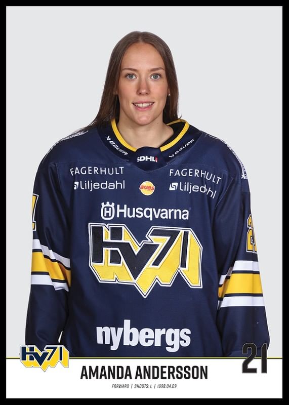 Amanda Andersson #21 HV71 2023/2024-12