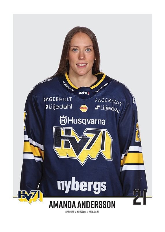 Poster Amanda Andersson #21 HV71 2023/2024