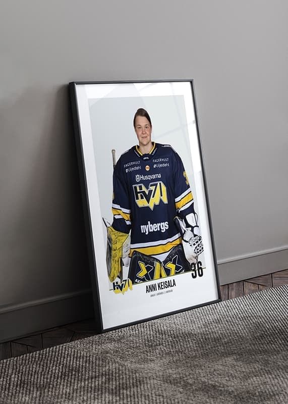 Poster Annie Keisala #36 HV71 2023/2024 crossfade