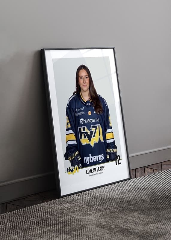 Poster Eimear Leacy #12 HV71 2023/2024 crossfade