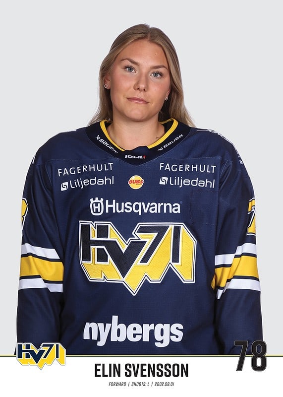 Elin Svensson #78 HV71 2023/2024 No2-12