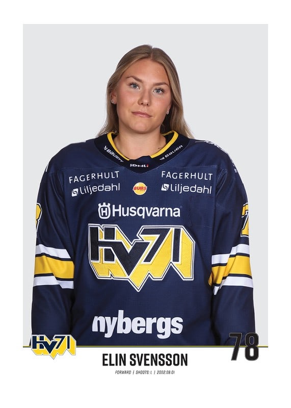 Elin Svensson #78 HV71 2023/2024 No2-12