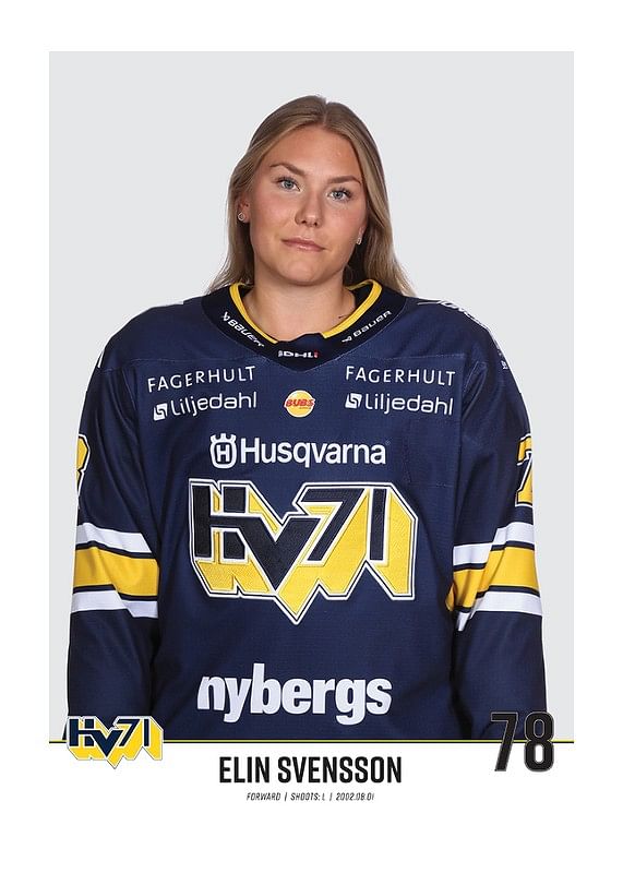 Poster Elin Svensson #78 HV71 2023/2024 No2