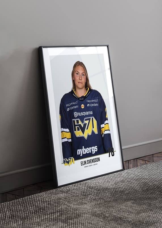 Poster Elin Svensson #78 HV71 2023/2024 No2 crossfade