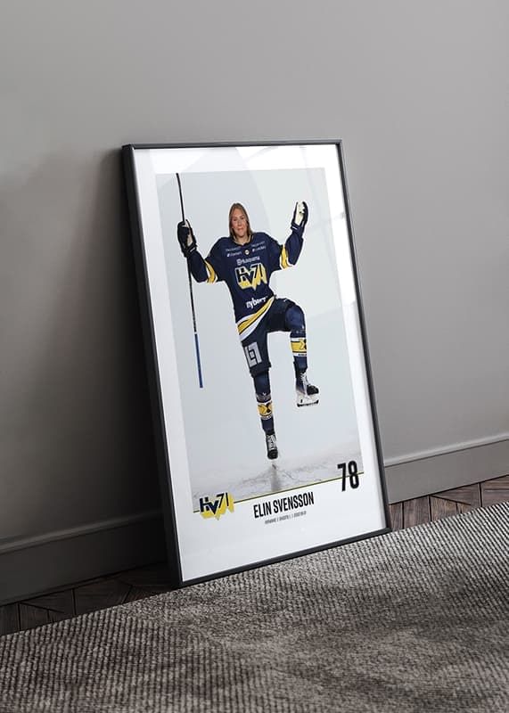 Poster Elin Svensson #78 HV71 2023/2024 No1 crossfade