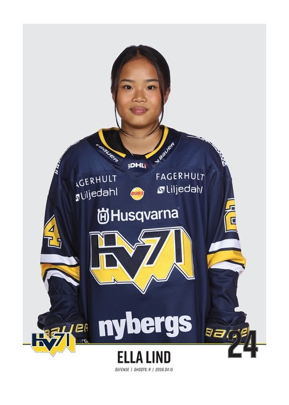 Poster Ella Lind #24 HV71 2023/2024
