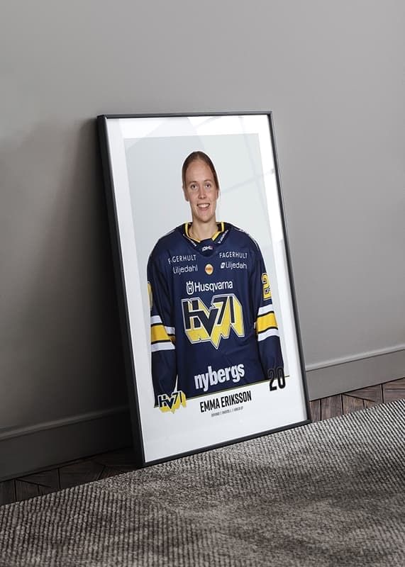 Poster Emma Eriksson #20 HV71 2023/2024 crossfade