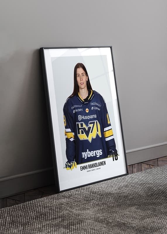 Poster Emmi Rakkolainen #18 HV71 2023/2024 crossfade