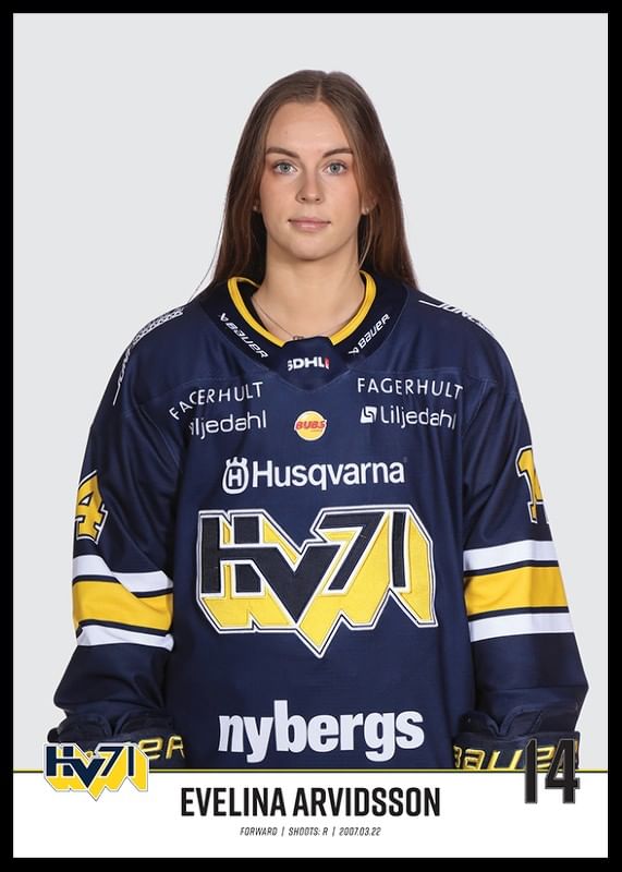Evelina Arvidsson #14 HV71 2023/2024-12