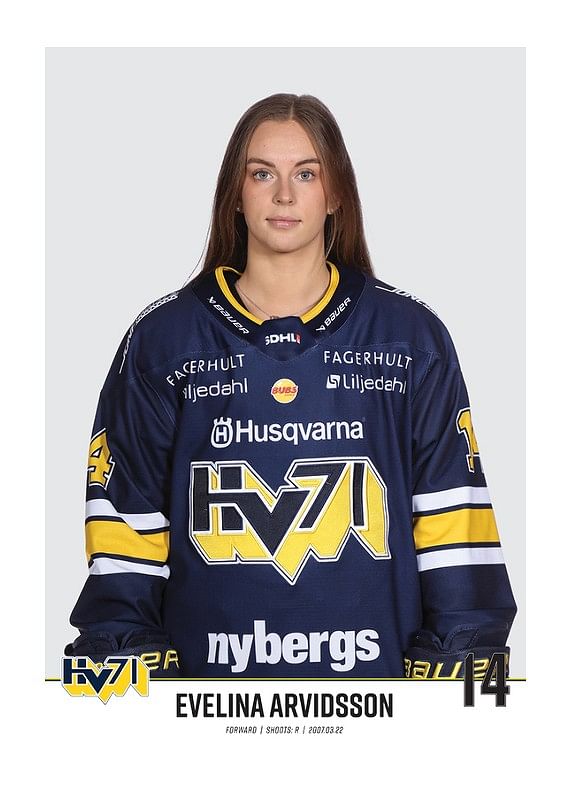 Poster Evelina Arvidsson #14 HV71 2023/2024