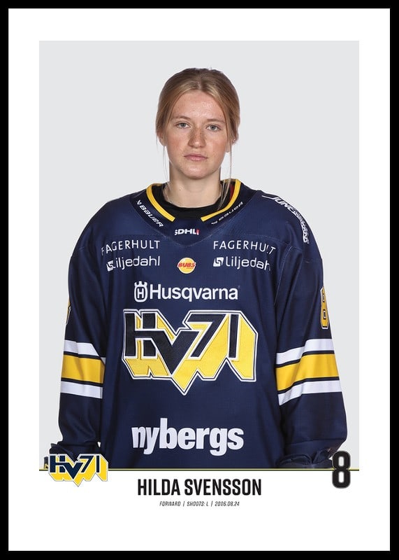 Hilda Svensson #8 HV71 2023/2024 No2-12
