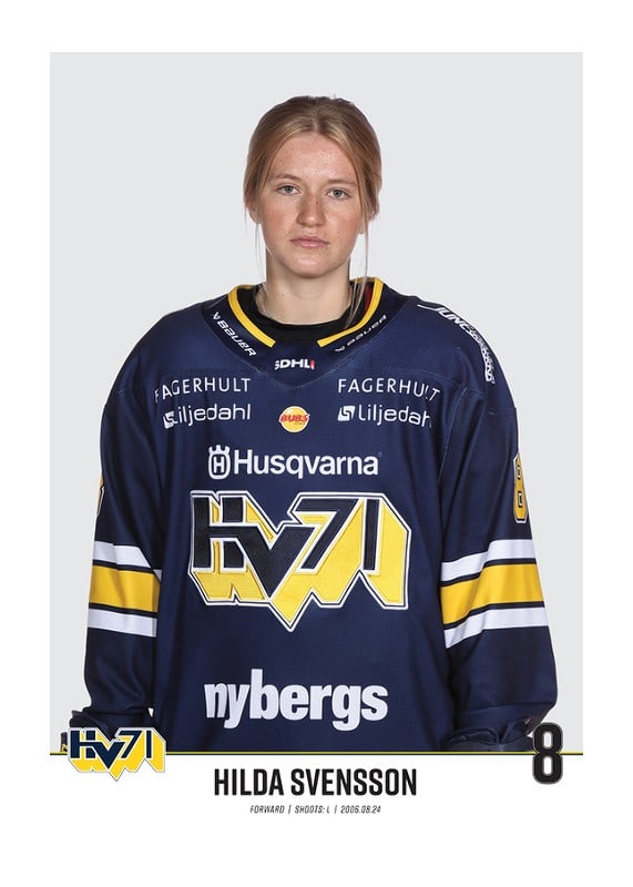 Poster Hilda Svensson #8 HV71 2023/2024 No2