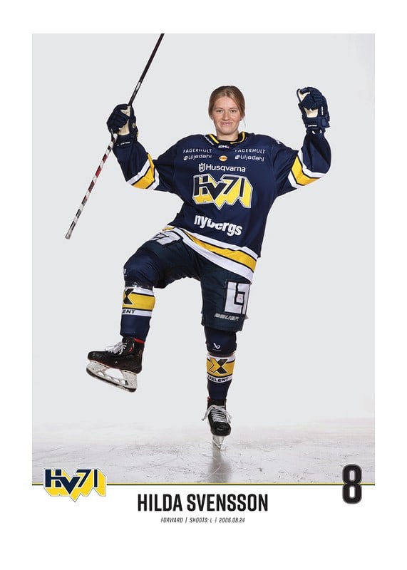 Poster Hilda Svensson #8 HV71 2023/2024 No1