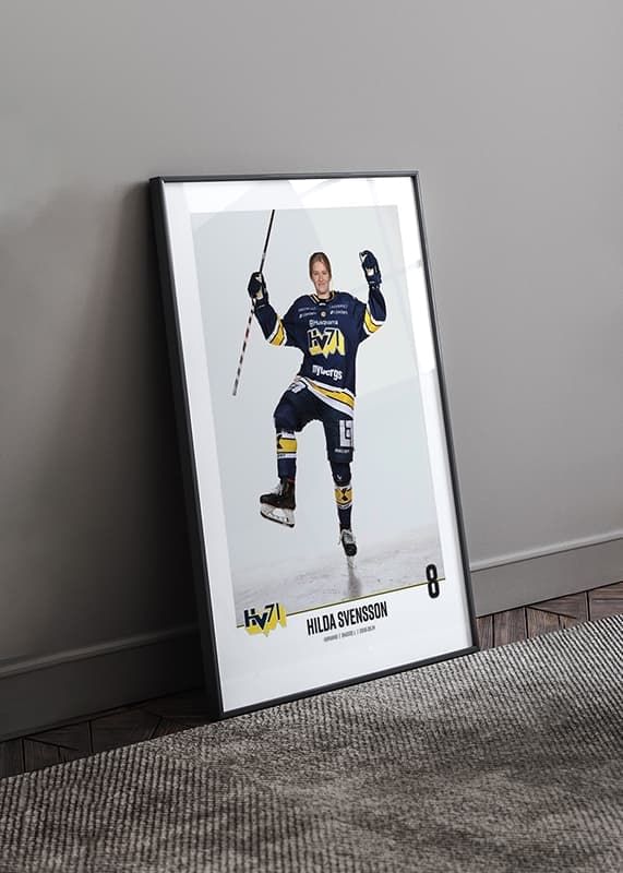 Poster Hilda Svensson #8 HV71 2023/2024 No1 crossfade