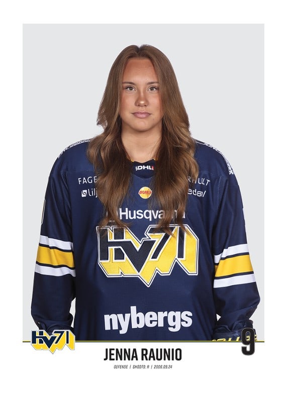 Poster Jenna Raunio #9 HV71 2023/2024