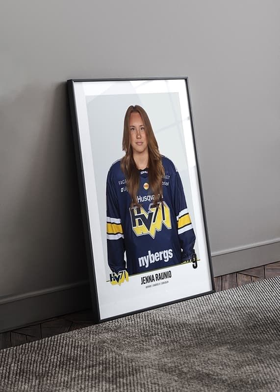 Poster Jenna Raunio #9 HV71 2023/2024 crossfade