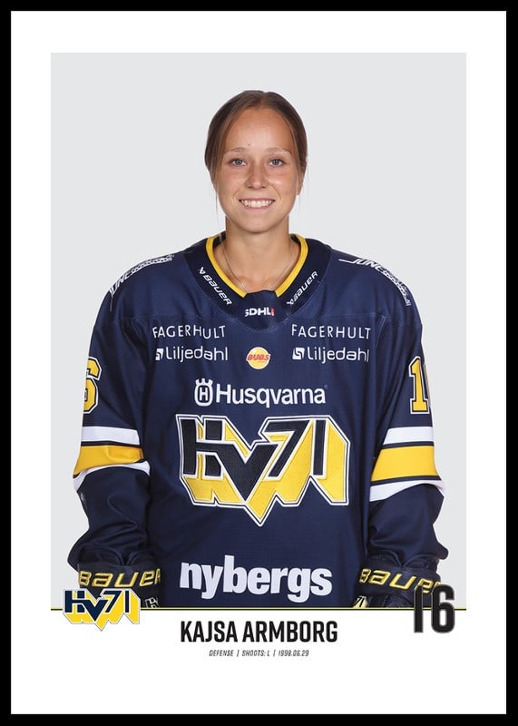Kajsa Armborg #16 HV71 2023/2024 No2-12