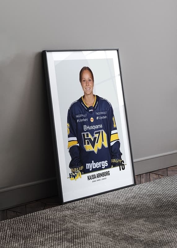 Poster Kajsa Armborg #16 HV71 2023/2024 No2 crossfade