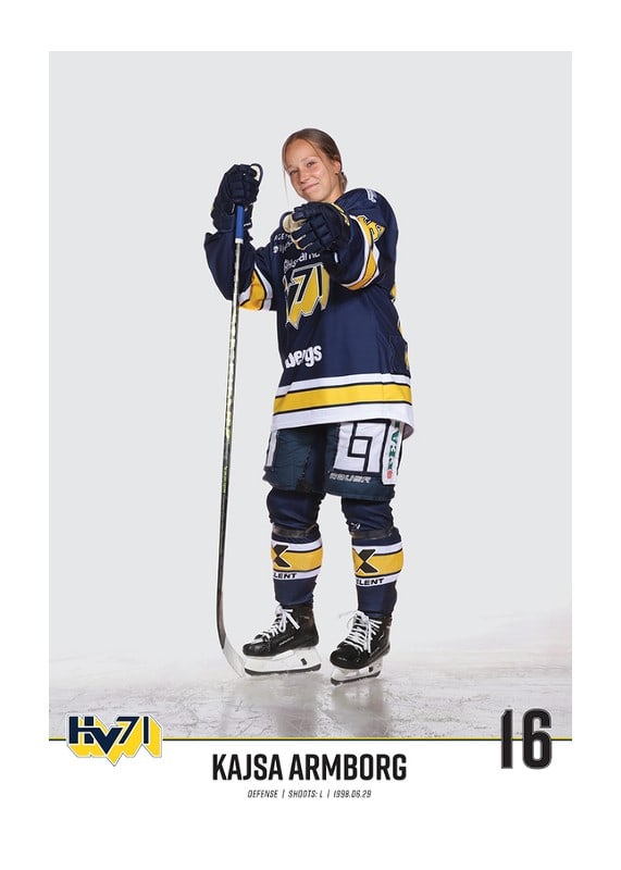 Poster Kajsa Armborg #16 HV71 2023/2024 No1