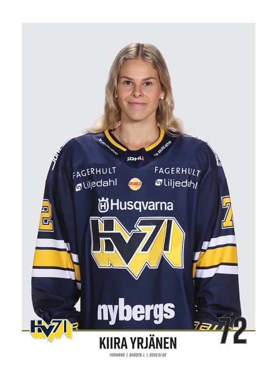 Poster Kiira Yrjänen #72 HV71 2023/2024