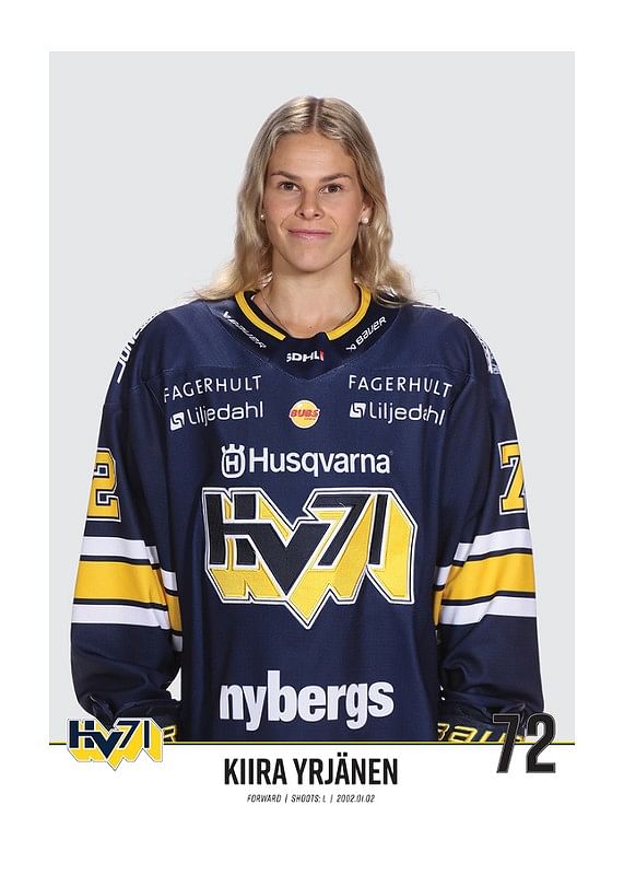 Poster Kiira Yrjänen #72 HV71 2023/2024