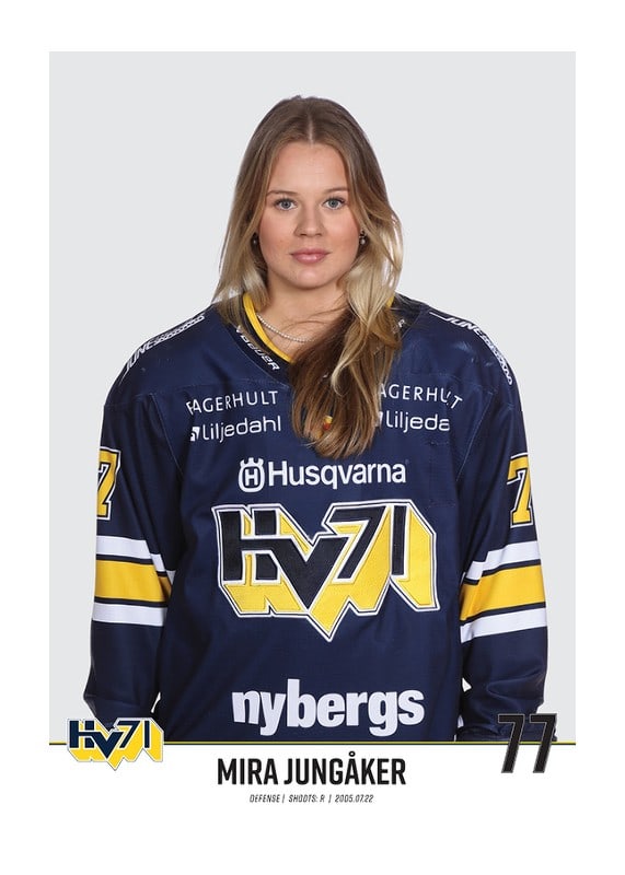 Poster Mira Jungåker #77 HV71 2023/2024 No2
