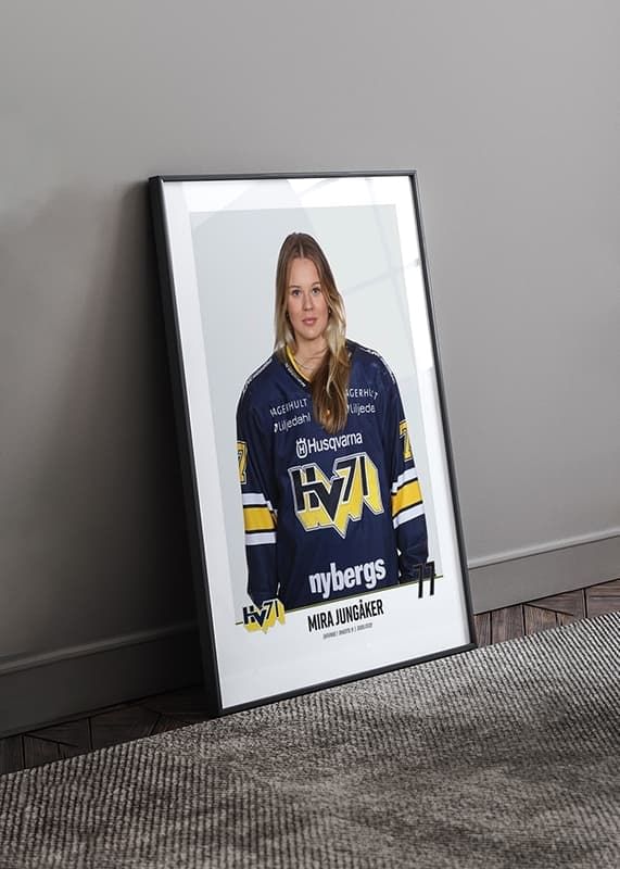 Poster Mira Jungåker #77 HV71 2023/2024 No2 crossfade