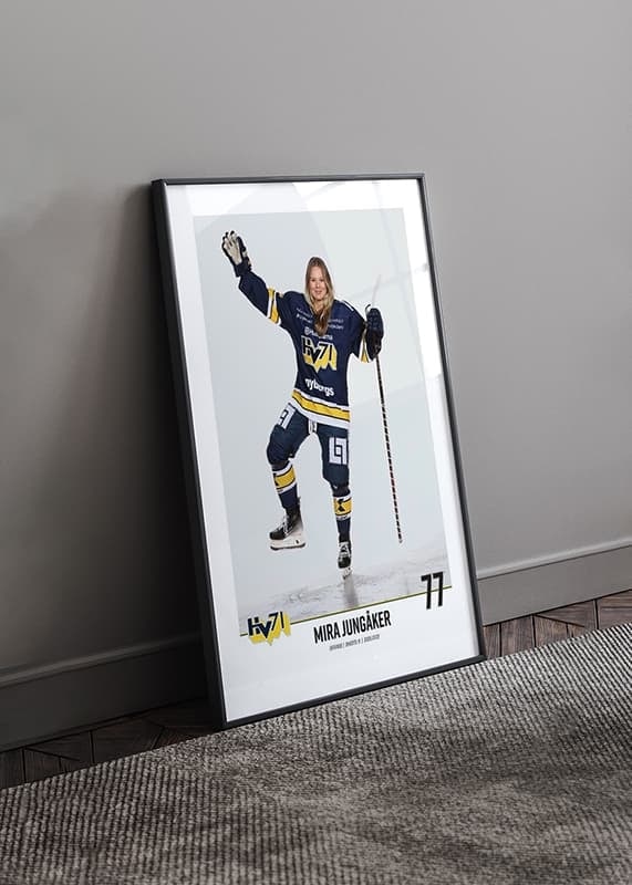 Poster Mira Jungåker #77 HV71 2023/2024 No1 crossfade