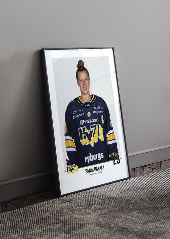 Poster Sanni Hakala #23 HV71 2023/2024 No2 crossfade