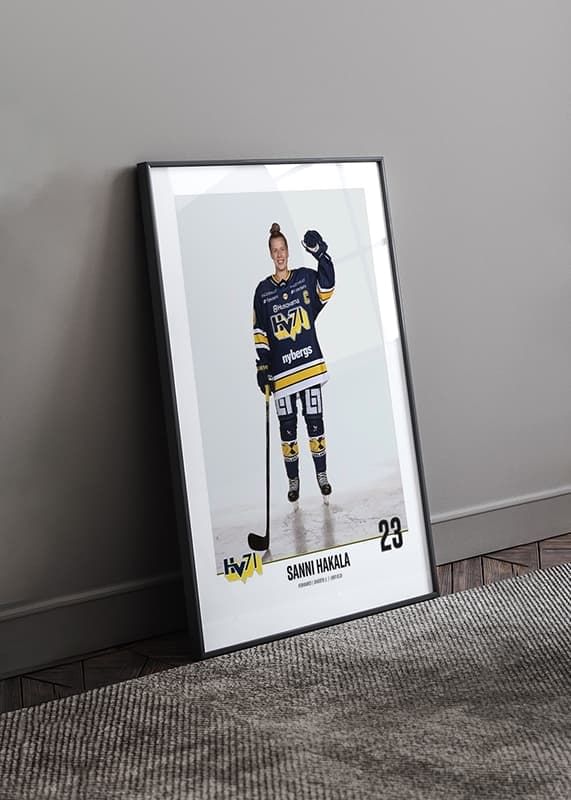 Poster Sanni Hakala #23 HV71 2023/2024 No1 crossfade