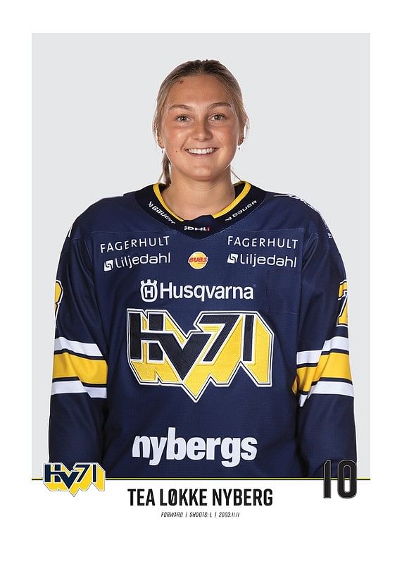 Poster Tea Løkke Nyberg #10 HV71 2023/2024