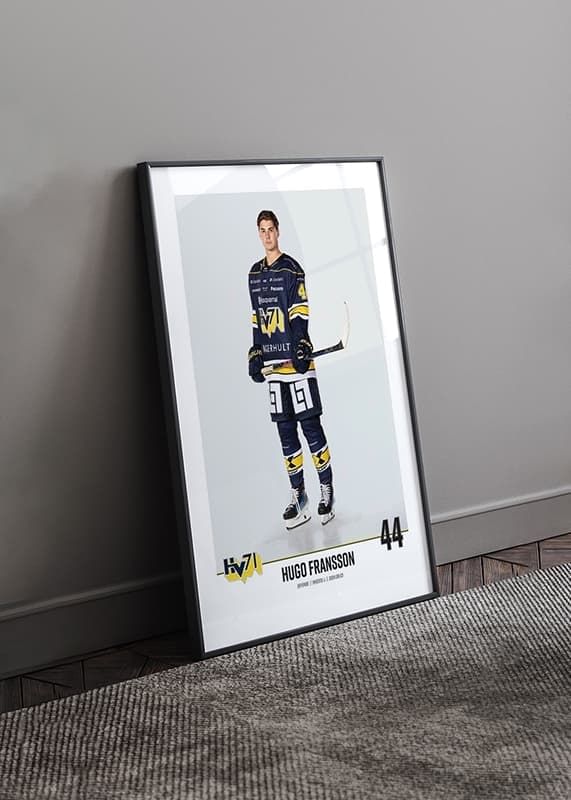 Poster Hugo Fransson #44 HV71 2023/2024 crossfade