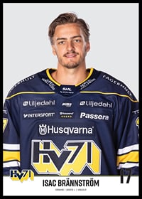Isac Brännström #17 HV71 2023/2024 No2-2