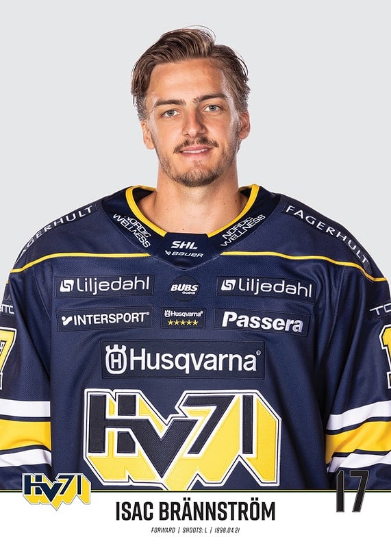 Isac Brännström #17 HV71 2023/2024 No2-12